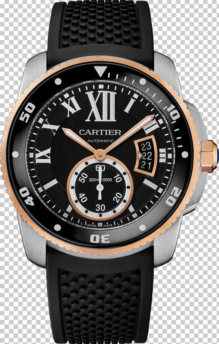 Diving Watch Cartier Calibre De Cartier Diver Automatic Watch PNG, Clipart, Accessories, Automatic Watch, Bracelet, Brand, Cartier Free PNG Download