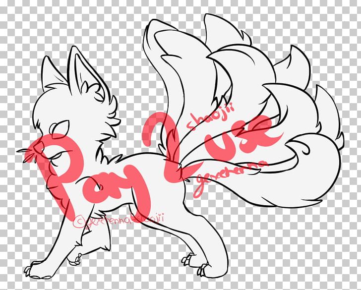 Nine-tailed Fox Canidae Kitsune Drawing Line Art PNG, Clipart, Animal Figure, Area, Art, Artwork, Base Free PNG Download