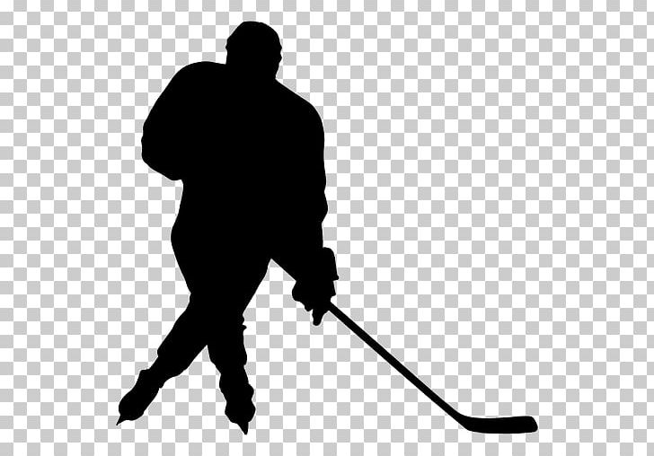 Silhouette Ice Hockey Sport PNG, Clipart, Black, Black And White, Hand, Hockey, Hockey Sticks Free PNG Download