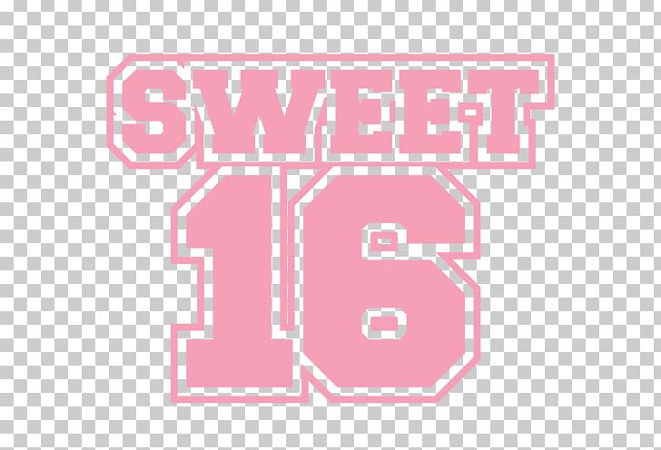 Sweet Sixteen Birthday Logo Brand T-shirt PNG, Clipart, Angle, Area, Birthday, Brand, Line Free PNG Download
