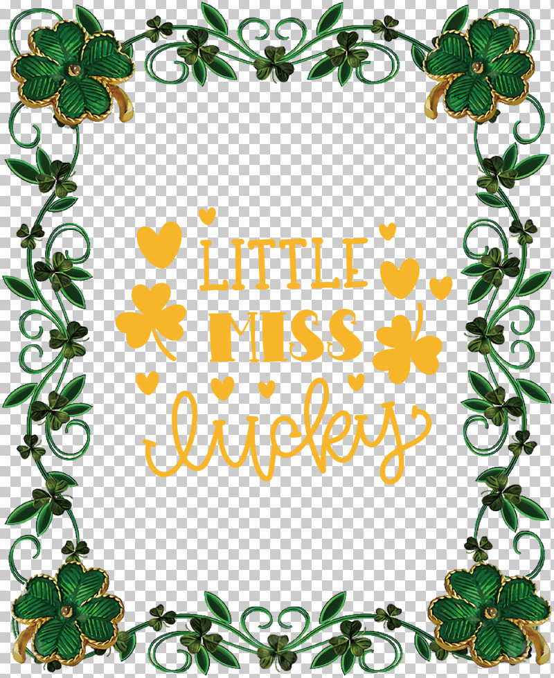 Little Miss Lucky Saint Patrick Patricks Day PNG, Clipart, Holiday, Leprechaun, Patricks Day, Picture Frame, Saint Patrick Free PNG Download