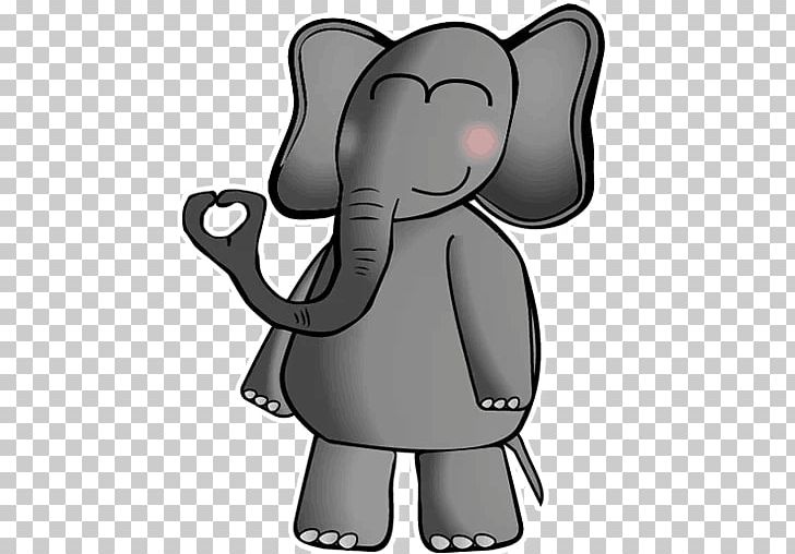 Indian Elephant African Elephant PNG, Clipart, African Elephant, Black And White, Cartoon, Character, Elephant Free PNG Download