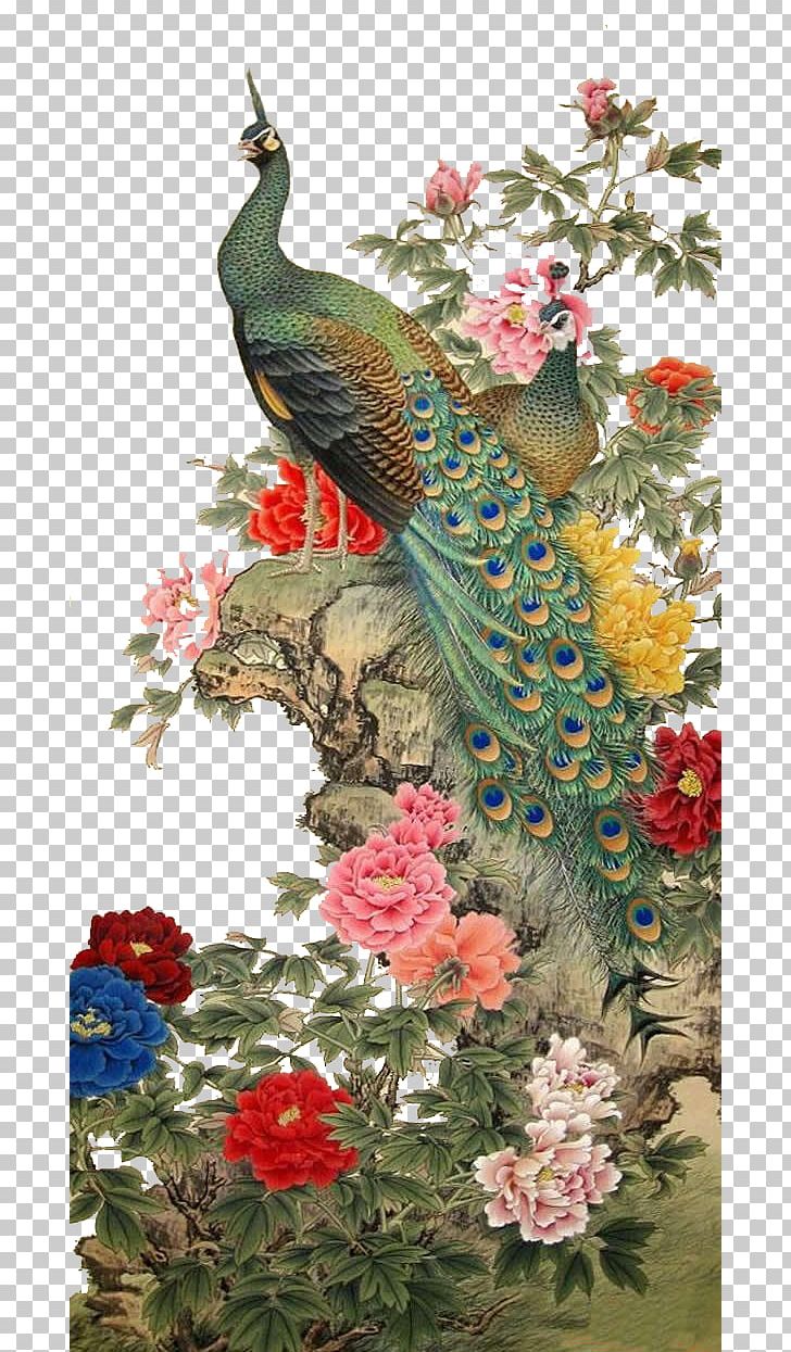 Chinese Painting Gongbi Bird-and-flower Painting PNG, Clipart, Beak, Bird, Birdandflower Painting, Branch, Canvas Free PNG Download