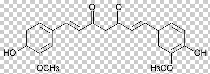 Curcuminoid Chemical Structure Turmeric PNG, Clipart, Angle, Bisdemethoxycurcumin, Black And White, Chemical Compound, Chemical Structure Free PNG Download