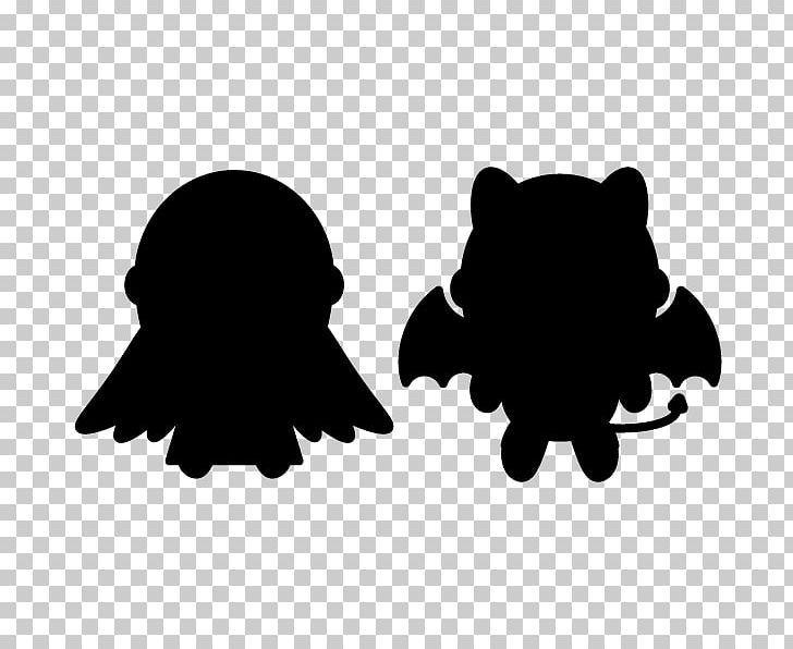 Black Silhouette Character White PNG, Clipart, Angel Silhouette, Animal, Animals, Black, Black And White Free PNG Download