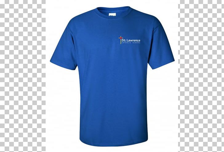 T-shirt Gildan Activewear Crew Neck Neckline PNG, Clipart, Active Shirt, Blue, Brand, Clothing, Cobalt Blue Free PNG Download