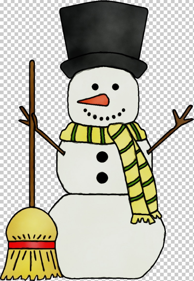 Snowman PNG, Clipart, Broom, Cartoon, Household Cleaning Supply, Paint, Snowman Free PNG Download