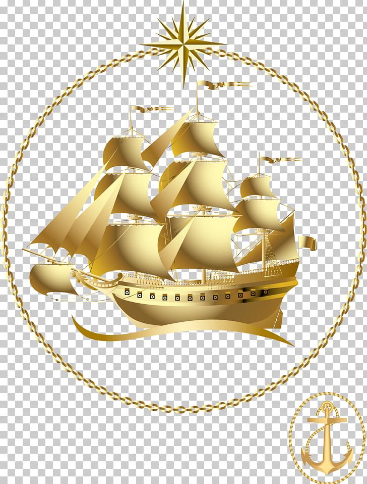Sailing Ship Boat Watercraft PNG, Clipart, Boat, Boat Cartoon, Christmas Decoration, Christmas Ornament, Gold Free PNG Download