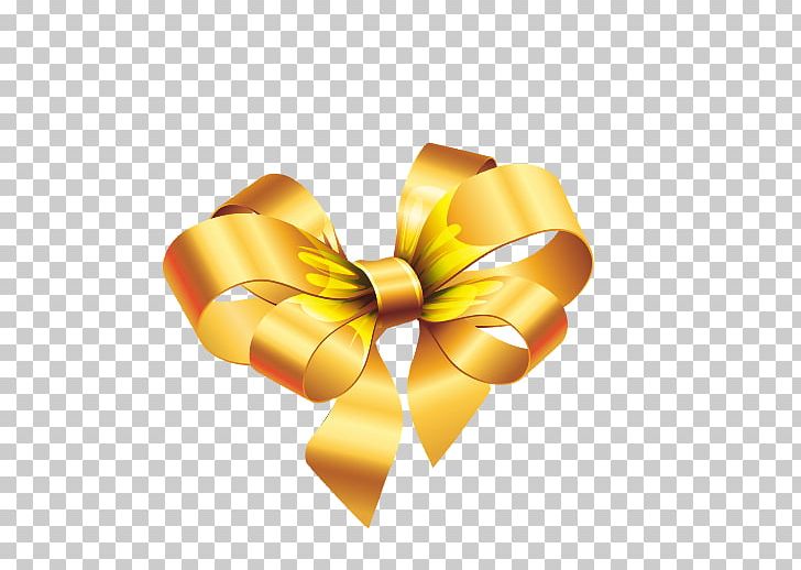 Yellow Petal Ribbon PNG, Clipart, Bow, Bow And Arrow, Bows, Bow Tie, Computer Free PNG Download
