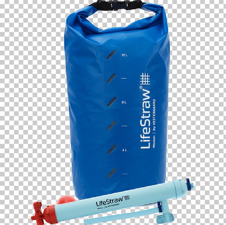 Water Filter LifeStraw Portable Water Purification Drinking Water PNG, Clipart, Accessories, Bag, Blue, Bugout Bag, Cylinder Free PNG Download