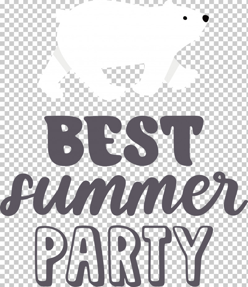 Best Summer Party Summer PNG, Clipart, Black, Black And White, Calligraphy, Line, Logo Free PNG Download