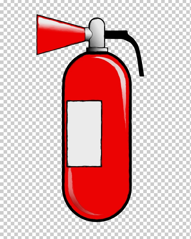 Fire Extinguisher PNG, Clipart, Cylinder, Fire Extinguisher, Line, Paint, Red Free PNG Download