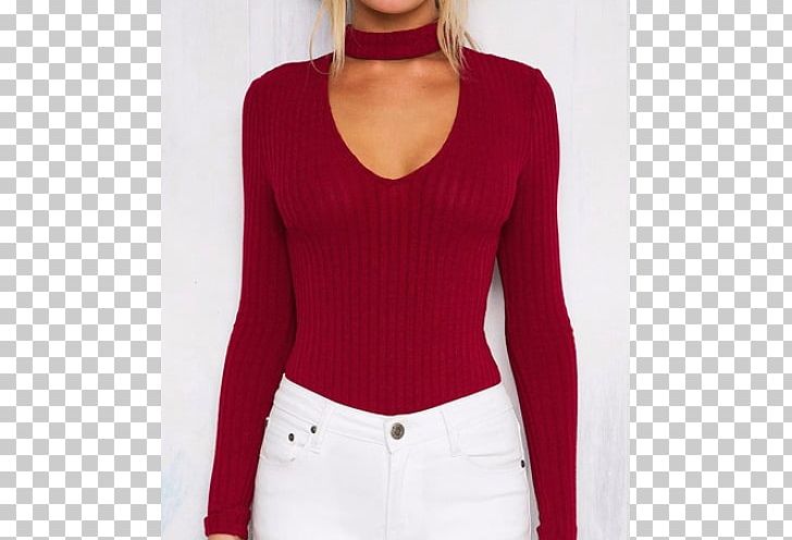 Sleeve Top Choker Sweater Bodysuit PNG, Clipart, Blouse, Bodysuit, Bodysuits Unitards, Choker, Clothing Free PNG Download