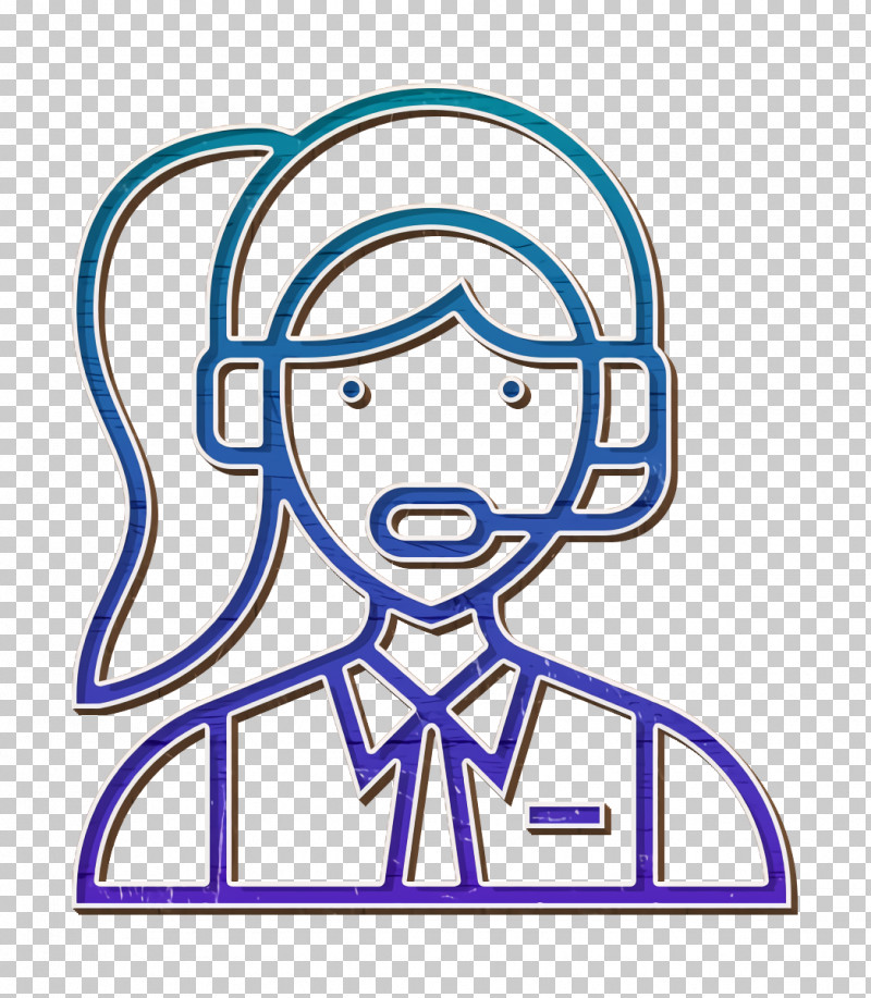 Clerk Icon Contact Icon Careers Women Icon PNG, Clipart, Blue, Careers Women Icon, Cartoon, Clerk Icon, Contact Icon Free PNG Download