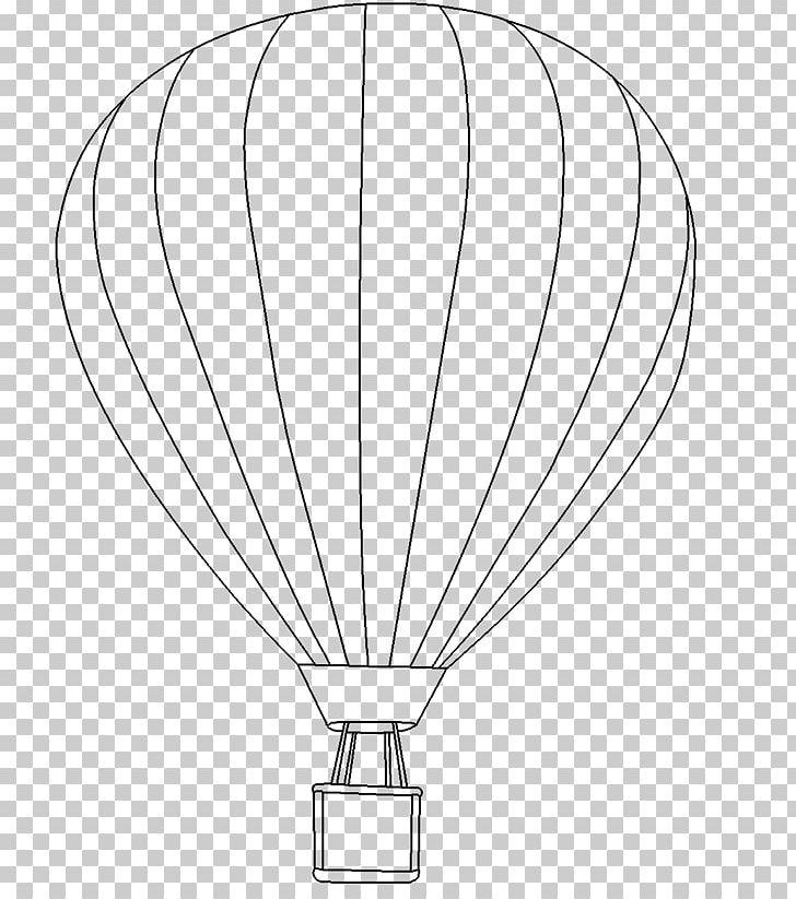 Drawing Hot Air Balloon Line Art Circle PNG, Clipart, Angle, Art, Balloon, Black, Black And White Free PNG Download