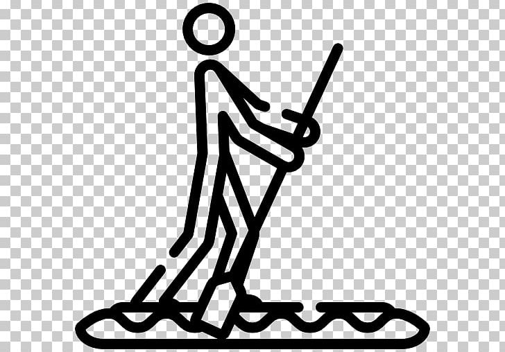 Standup Paddleboarding Surfing Sport PNG, Clipart, Area, Black, Black And White, Kayak, Line Free PNG Download