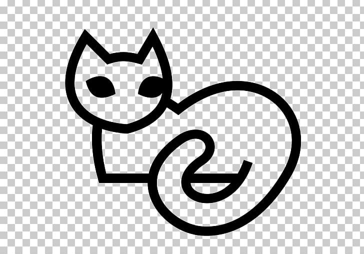 Cat Computer Icons Black And White PNG, Clipart, Animals, Area, Black, Black And White, Black Cat Free PNG Download
