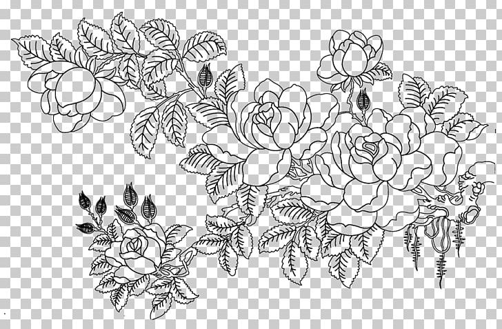 Rosa Multiflora Drawing Flower Sketch PNG, Clipart, Area, Art, Artwork, Black, Black And White Free PNG Download