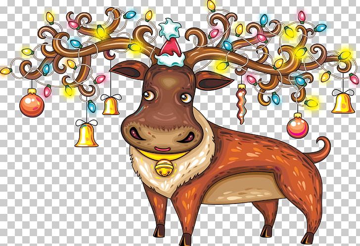 Reindeer Santa Claus PNG, Clipart, Antler, Art, Candy Cane, Carnivoran, Cartoon Free PNG Download