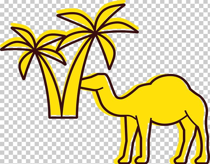 Camel Desert Yellow PNG, Clipart, Animals, Arabian Camel, Black And White, Camel, Camel Like Mammal Free PNG Download