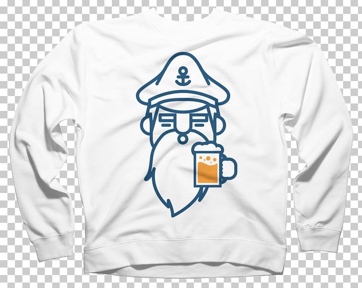 T-shirt Hoodie Beer Sweater Crew Neck PNG, Clipart, Beard, Beer, Blue, Bluza, Brand Free PNG Download