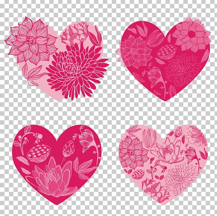 Creative Heart-shaped PNG, Clipart, Decoration, Decorative Patterns, Design, Drawing, Floral Design Free PNG Download