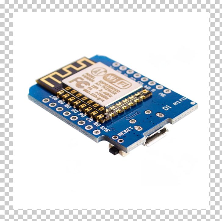 Microcontroller ESP8266 NodeMCU Wi-Fi WeMos D1 Mini PNG, Clipart, Arduino, Circuit Component, Electronic Device, Electronics, Lua Free PNG Download