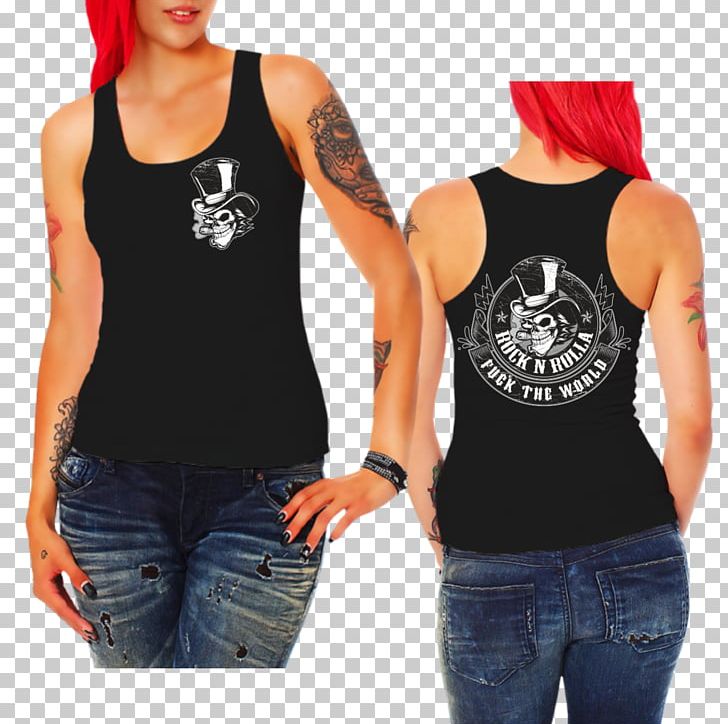 T-shirt Top Woman Sleeveless Shirt Saying PNG, Clipart, Arm, Black, Blouse, Clothing, Converse Free PNG Download