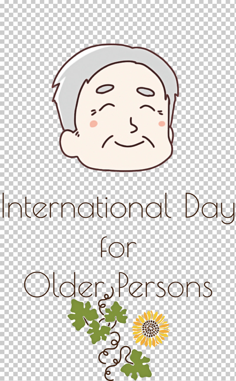 International Day For Older Persons International Day Of Older Persons PNG, Clipart, Behavior, Cartoon, Face, Flower, Happiness Free PNG Download
