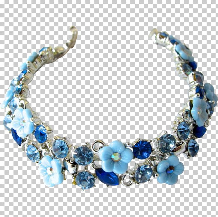 Blue Bracelet Jewellery Clothing Accessories Flower PNG, Clipart, Accesso, Artificial Flower, Bangle, Bead, Blue Free PNG Download