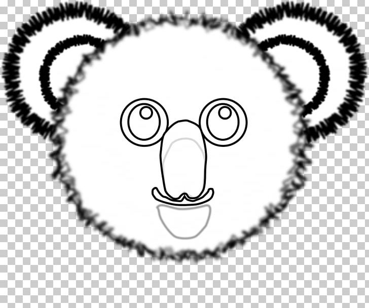 Koala Bear Line Art PNG, Clipart, Area, Bear, Black And White, Cartoon, Circle Free PNG Download