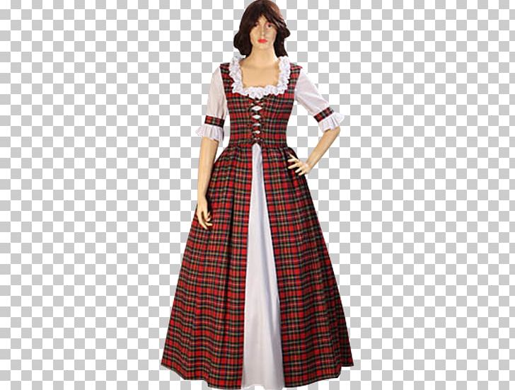 Tartan Highland Dress English Medieval Clothing PNG, Clipart, Bride, Clothing, Costume, Day Dress, Dress Free PNG Download