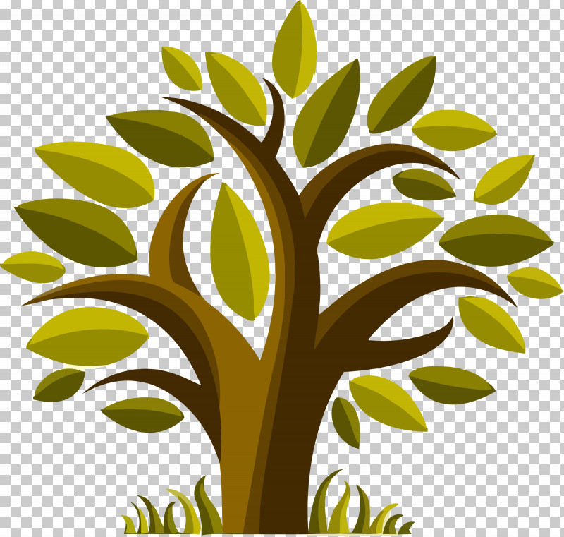 Leaf Green Tree Plant Plant Stem PNG, Clipart, Abstract Tree, Branch, Cartoon Tree, Flower, Green Free PNG Download