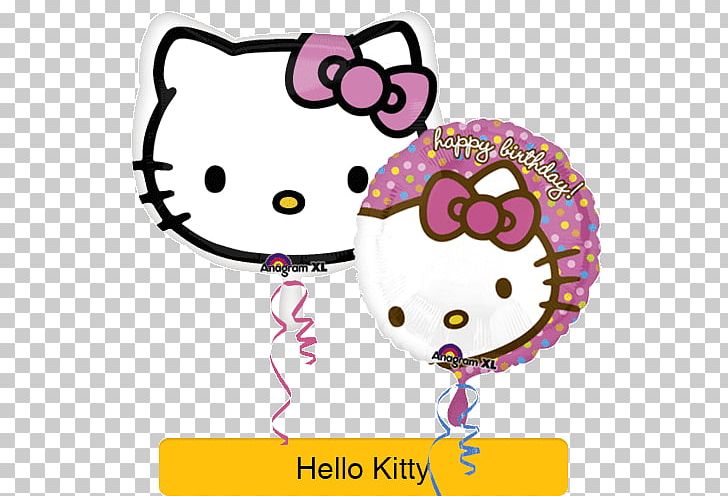 Hello Kitty Mylar Balloon Character Gas Balloon PNG, Clipart, Balloon, Birthday, Character, Face, Gas Free PNG Download