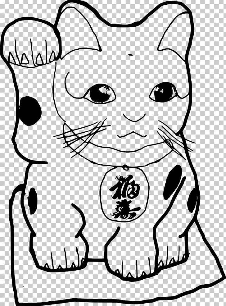 Maneki-neko Cat Drawing PNG, Clipart, Black, Carnivoran, Cartoon, Cat Like Mammal, Dog Like Mammal Free PNG Download