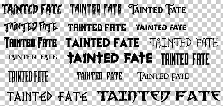 Tainted Fate Misfit Village Logo Font PNG, Clipart, 2018 Font Design, Angle, Area, Black, Black And White Free PNG Download