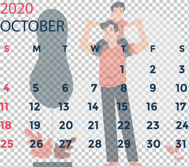 October 2020 Calendar October 2020 Printable Calendar PNG, Clipart, Cartoon, Fashion, Meter, October 2020 Calendar, October 2020 Printable Calendar Free PNG Download