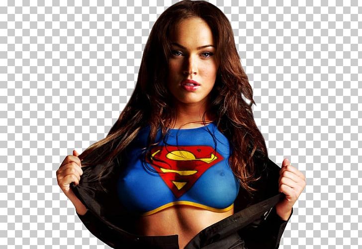 Megan Fox Superman Supergirl Female PNG, Clipart, 4k Resolution, Abdomen, Active Undergarment, Brian Austin Green, Brown Hair Free PNG Download