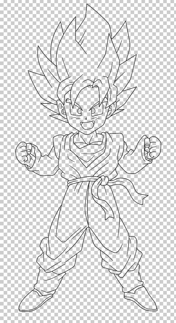 Gotenks Goku Gohan Trunks PNG, Clipart, Angle, Arm, Artwork, Black And White, Cartoon Free PNG Download