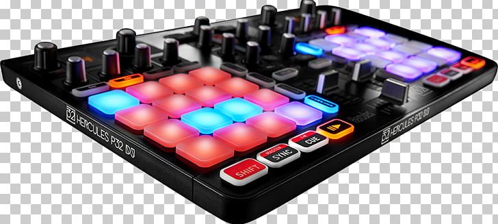 DJ Controller Hercules P32 DJING Audio Mixers Disc Jockey MIDI Controllers PNG, Clipart, Audio, Computer, Controller, Disc Jockey, Electronic Device Free PNG Download