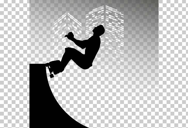 Skateboarding Silhouette PNG, Clipart, Angle, Angry Man, Black And White, Business Man, Cartoon Free PNG Download