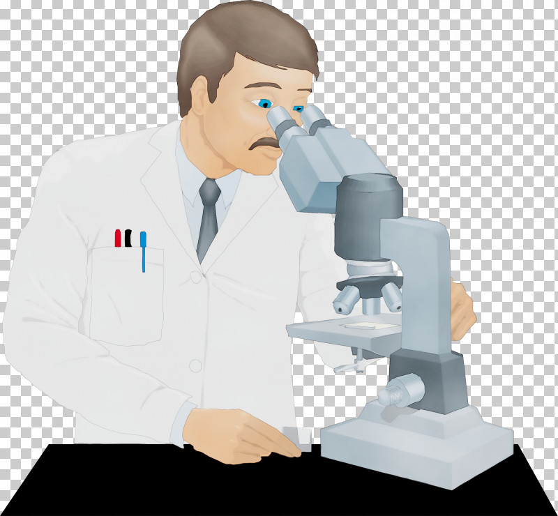 Microscope Optical Instrument Researcher Scientific Instrument Scientist PNG, Clipart, Cartoon, Chemical Engineer, Chemist, Microscope, Optical Instrument Free PNG Download