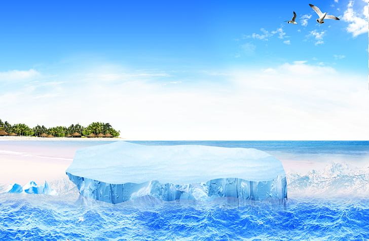 Iceberg Sea PNG, Clipart, Arctic, Beach, Calm, Computer Wallpaper, Euclidean Vector Free PNG Download