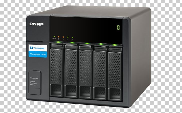 Network Storage Systems Thunderbolt Data Storage Hard Drives QNAP Systems PNG, Clipart, Data Storage, Disk Array, Disk Enclosure, Electrical Cable, Electronic Device Free PNG Download
