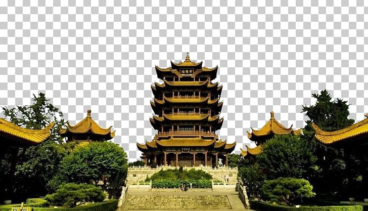 Yellow Crane Tower Wuchang District Yangtze Four Great Towers Of China PNG, Clipart, Building, Building Style, China, Chinese Architecture, Crane Free PNG Download