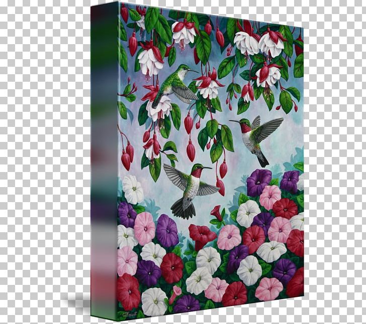 Floral Design Canvas Print Hummingbird Painting PNG, Clipart, Art, Artist, Canvas, Canvas Print, Cut Flowers Free PNG Download