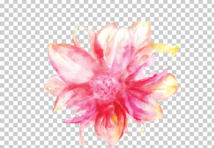Watercolor Painting Pink Flowers PNG, Clipart, Art, Cut Flowers, Dahlia, Drawing, Floral Design Free PNG Download