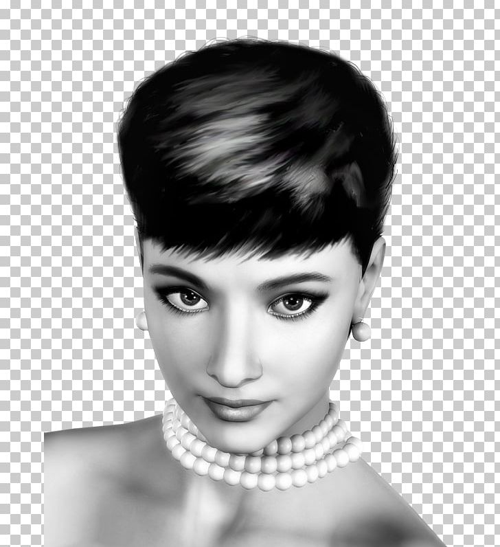 Eyebrow Black Hair Bangs Pixie Cut PNG, Clipart, Bangs, Beauty, Black, Black And White, Black Hair Free PNG Download