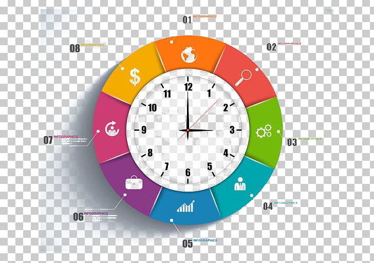 Infographic Clock Adobe Illustrator PNG, Clipart, Adobe Illustrator, Alarm Clock, Business, Circle, Clock Free PNG Download
