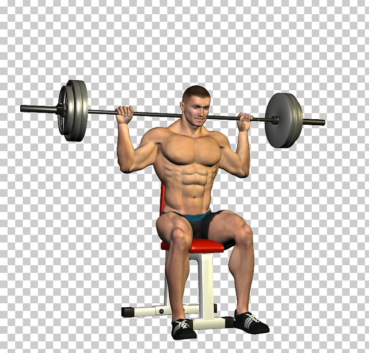 Overhead Press Exercise Barbell Fitness Centre Shoulder PNG, Clipart, Abdomen, Arm, Balance, Barbell, Bench Press Free PNG Download